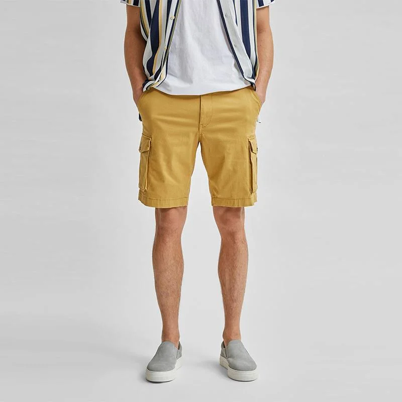 New Spring Summer Men Cargo Shorts Cotton Relaxed Fit Breeches Bermuda Casual Short Pants Clothing Social Cargo Short Men