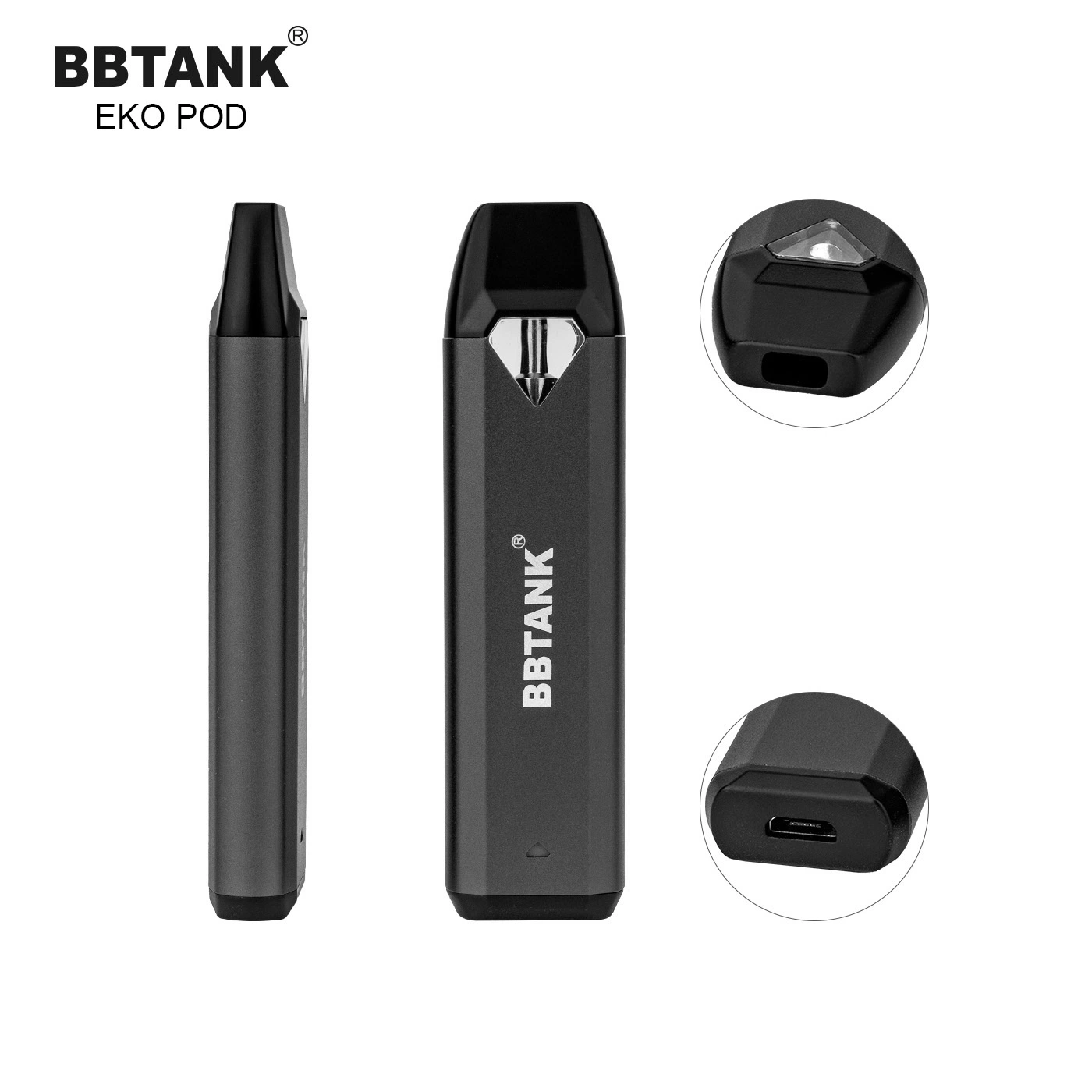 Amostra livre de óleo HHC descartável Vape Bbtank Eko 1g vazio Vaporizador