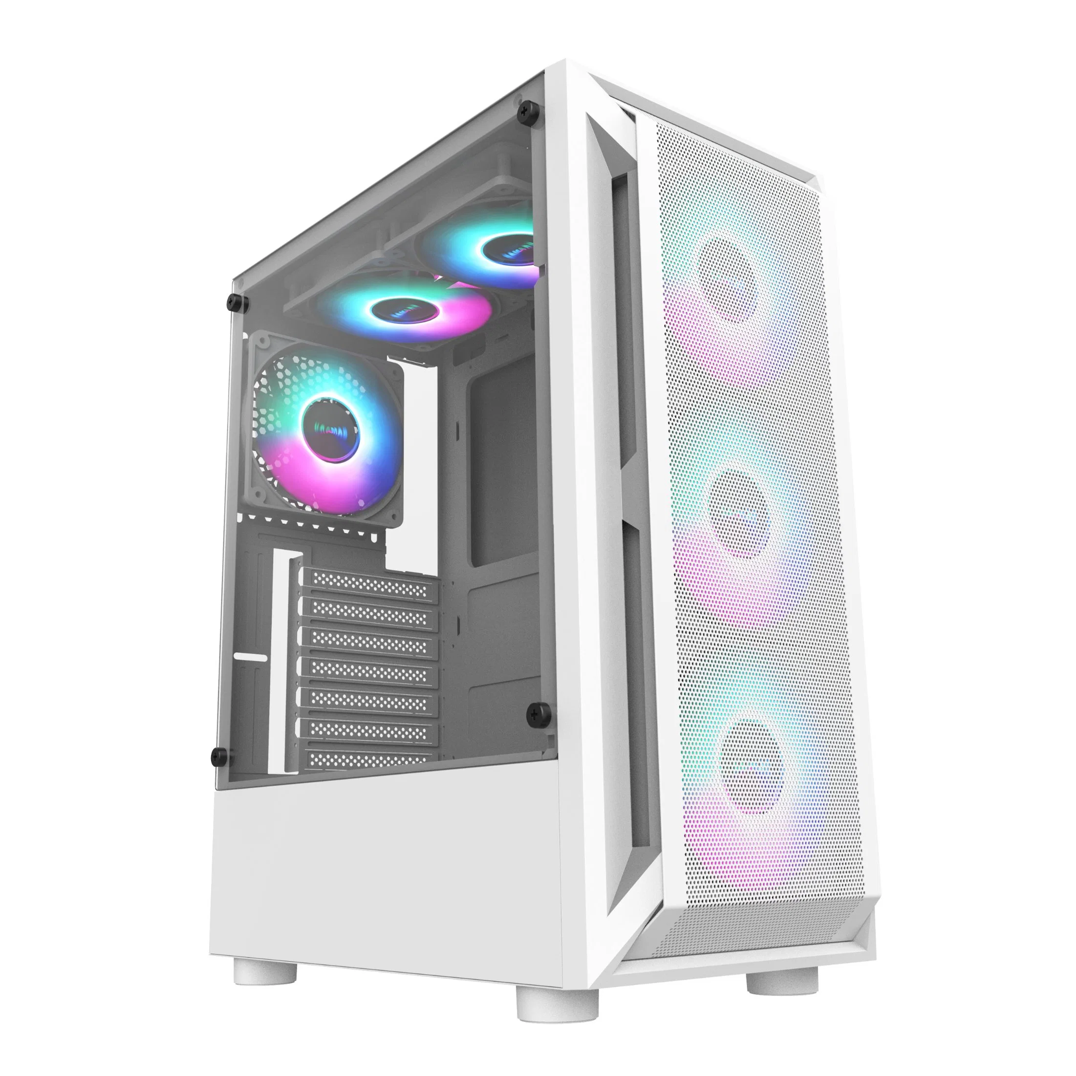 High quality/High cost performance  PC Gaming Computer Case ATX Computer Cabinet PC Case with Colorful Cooling Fan