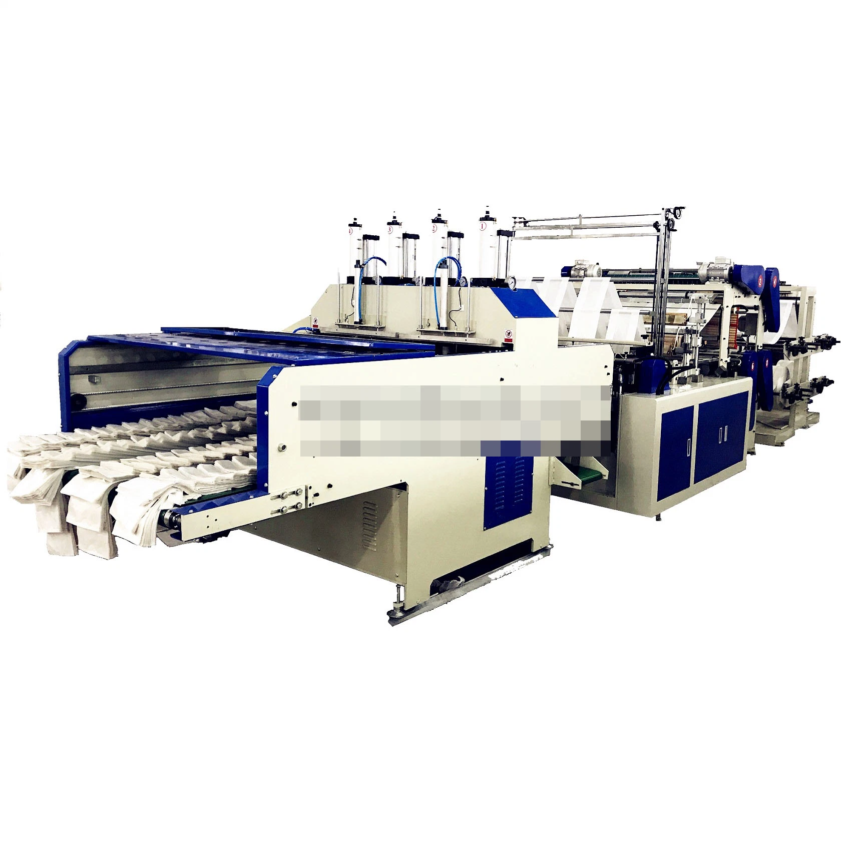 8 Lines Automatic Plastic Biodegradable T-Shirt Shopping Bag Making Machine