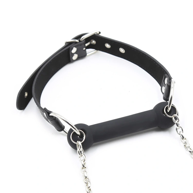 Mouth Plug Sm Bondage Dog Bone Bite Bdsm Mouth Ring Traction Chain Appliance Mouth Gag Sex Toy