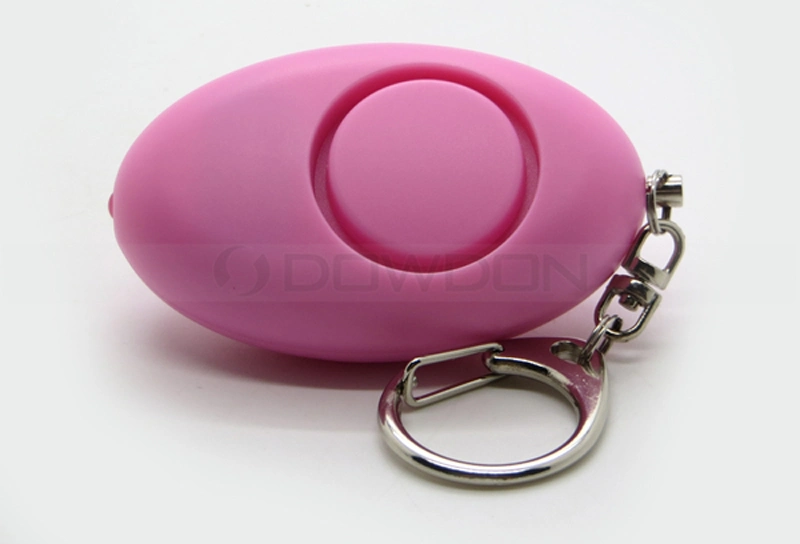 Germany Pink Black Lady Personal Alarm with Key Chain Flash Light Support Logo OEM Package