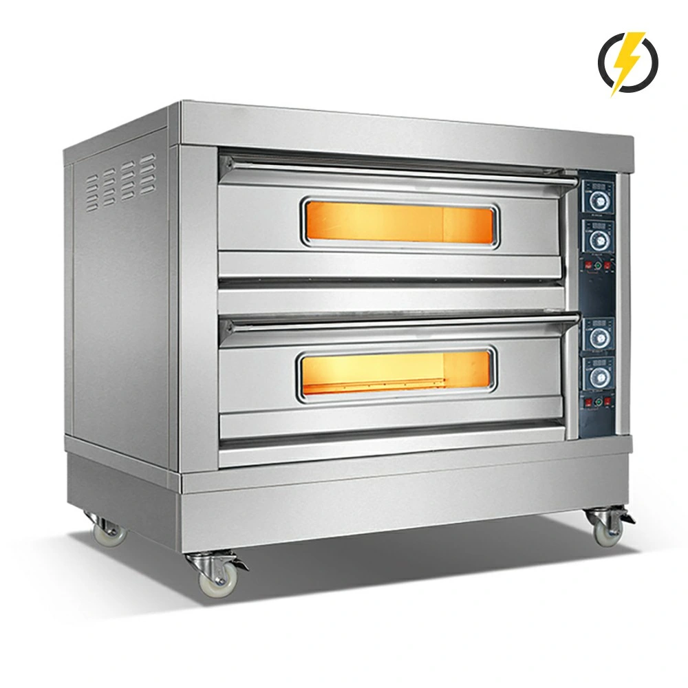 Baking Food Making Machine Commercial Kitchen Bakery Equipment Electric Deck Oven