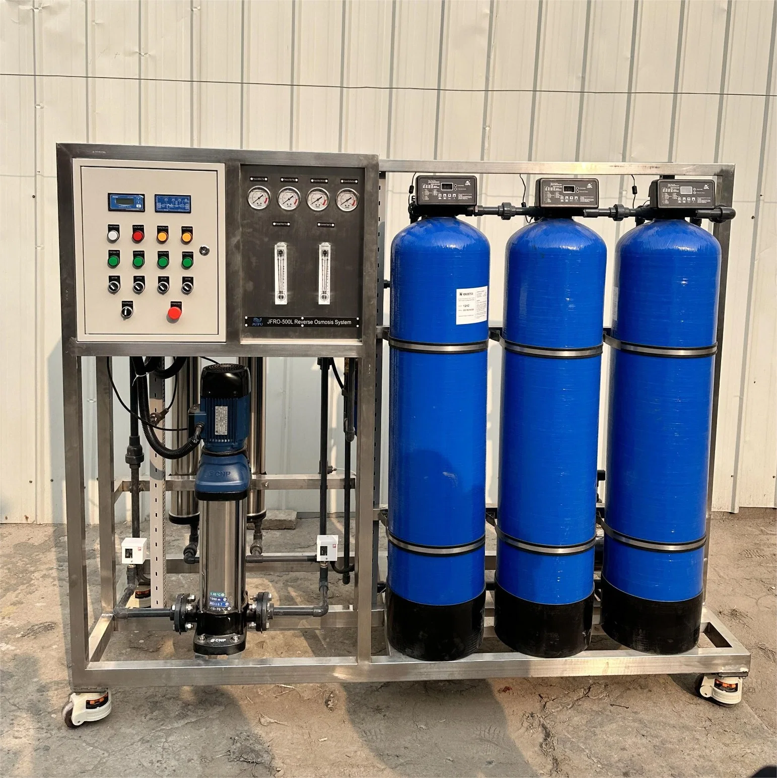 500L/H Rellenado de agua máquina de monitoreo remoto sistema de OI agua de planta Aparatos de tratamiento