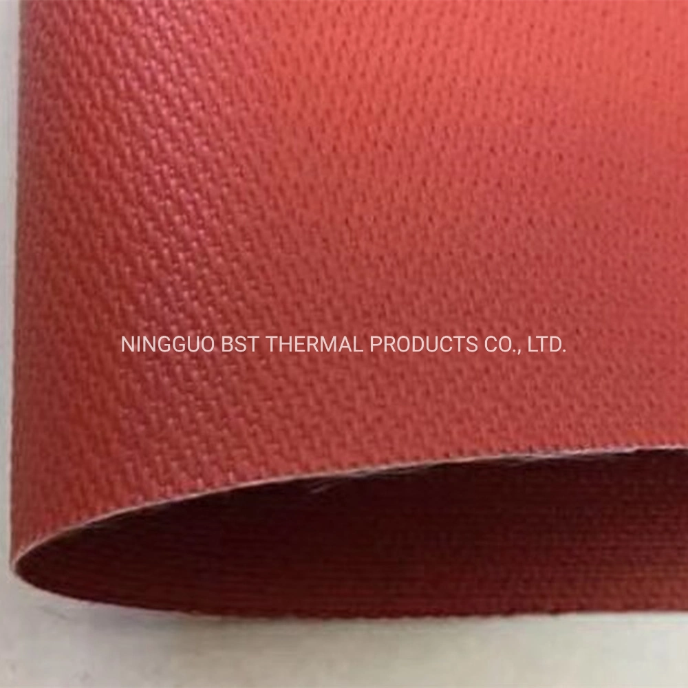 High Temperature Textile Cloths Silicone Rubber Coated Silica Fabric