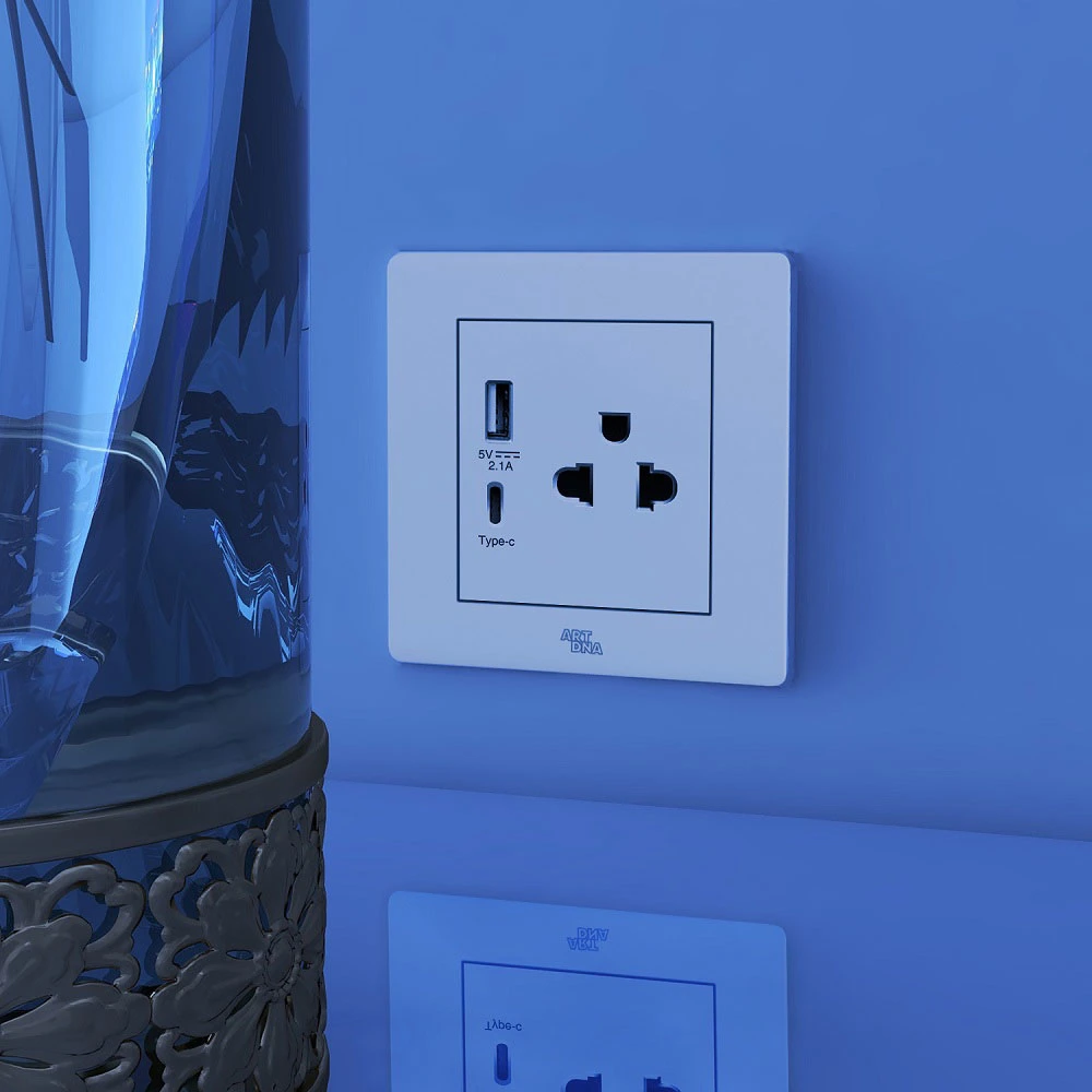 Artdna USB and Plug Socket for Bed