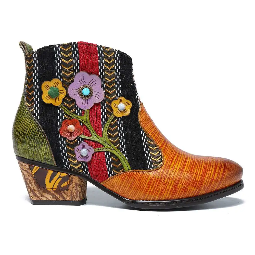 Rendimiento de alta calidad/alto costo de otoño e invierno zapatos botas zapatos exóticos Hippie