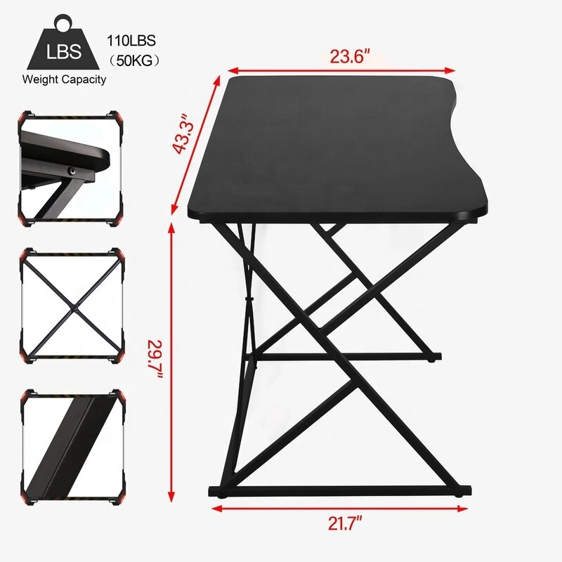 Steel Frame Gaming Computer Desk for Kids