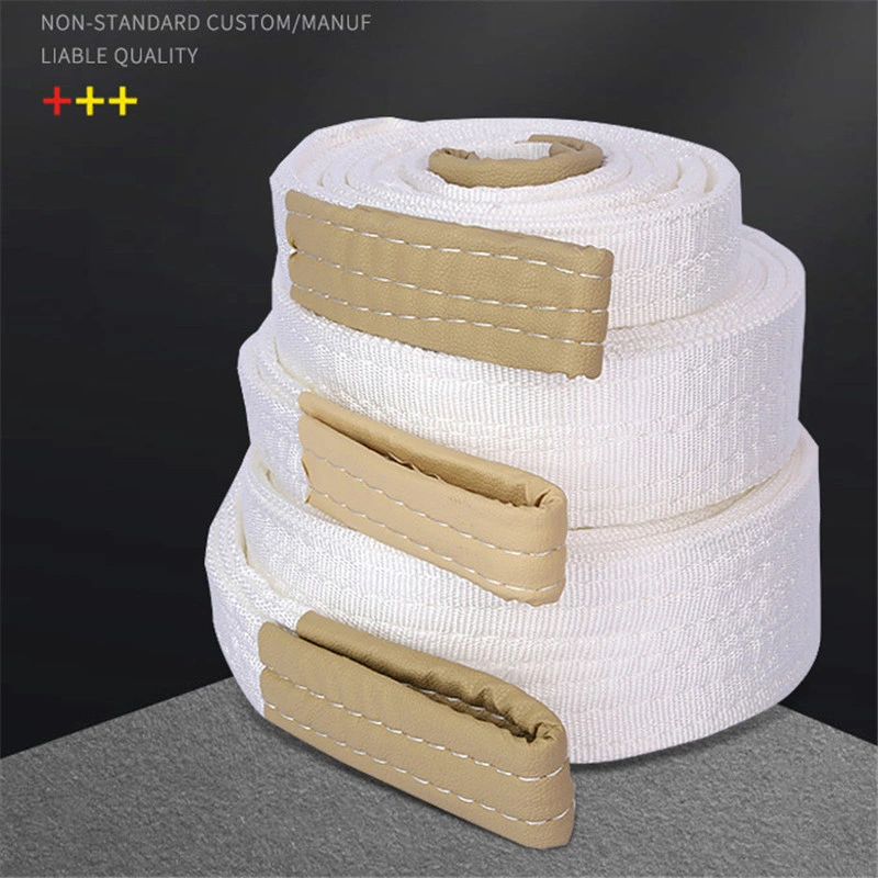 Lifting Slings Crane Flat Polyester Webbing Lift Belt