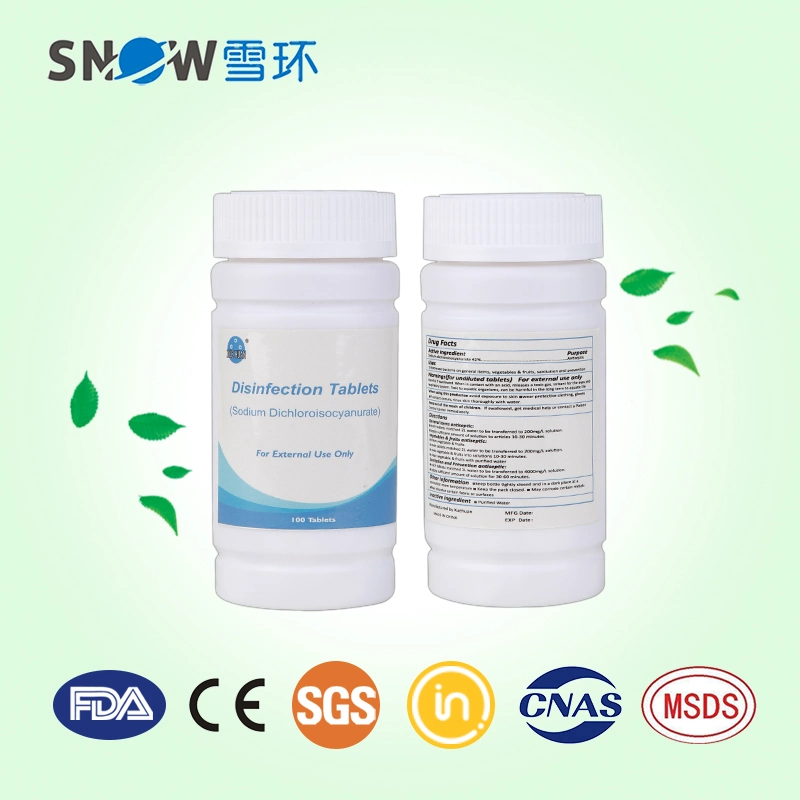 SDIC Sodium Dichloroisocyanurate, Chlorine Tablets, for Hospital