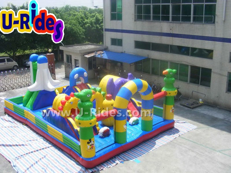 Commercial Aerospace Inflatable Playground Inflatable Combo Inflatable Fun City For Sale