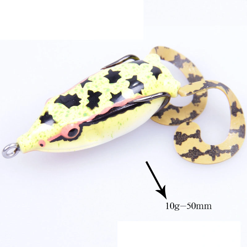 Frog Lure Ray Frog Topwater Fishing Crankbait Lures/Artificial Soft Bait 5. Cm Soft Tube Bait, Especially for Bass Snakehead,