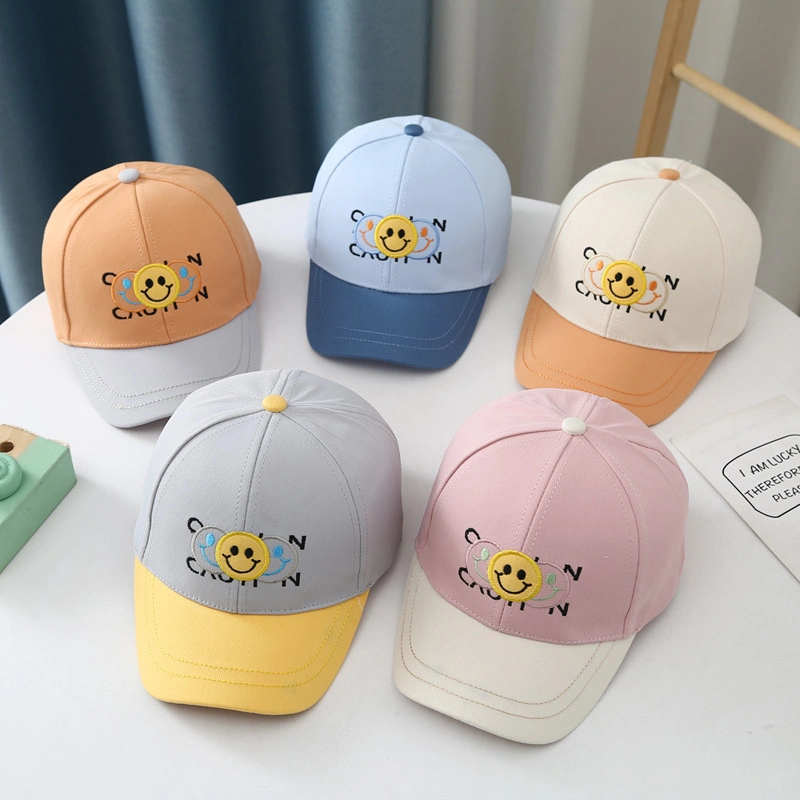 Spring Summer Kids mignon Broderie de Gros Cap Design Fashion Hat pour les enfants