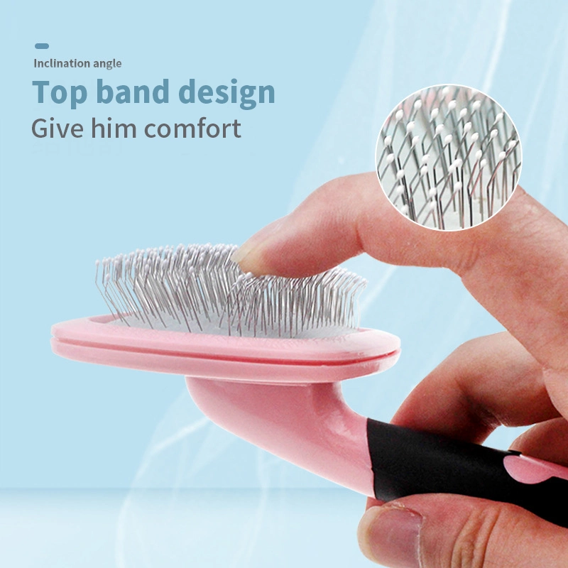 Factory Direct Sales Pet Grooming Comb Hair Removal Self Cleaning Slicker Brush for Dogs Cats