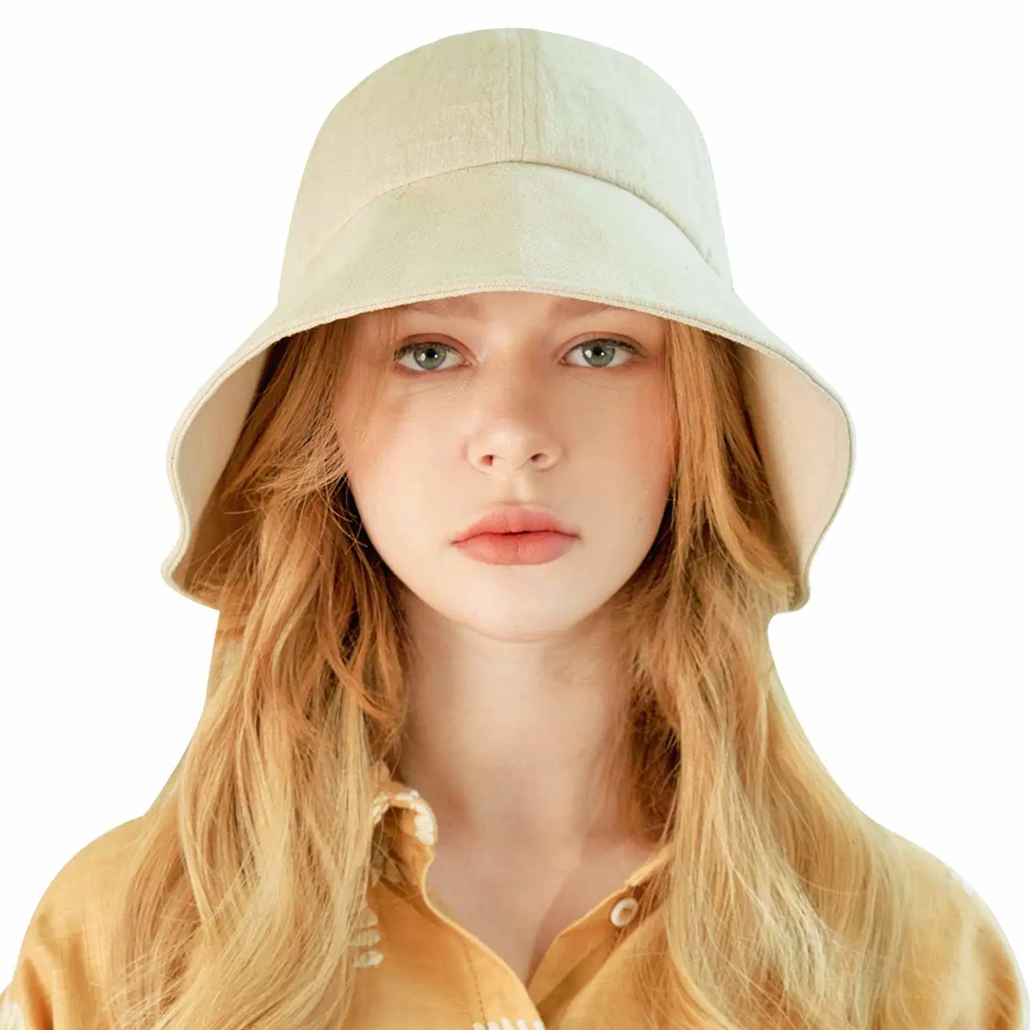 Custom Hempspring Hemp Linen Sublimation Victorian Bonnet Bucket Hat Embroidery Organic Bucket Hat