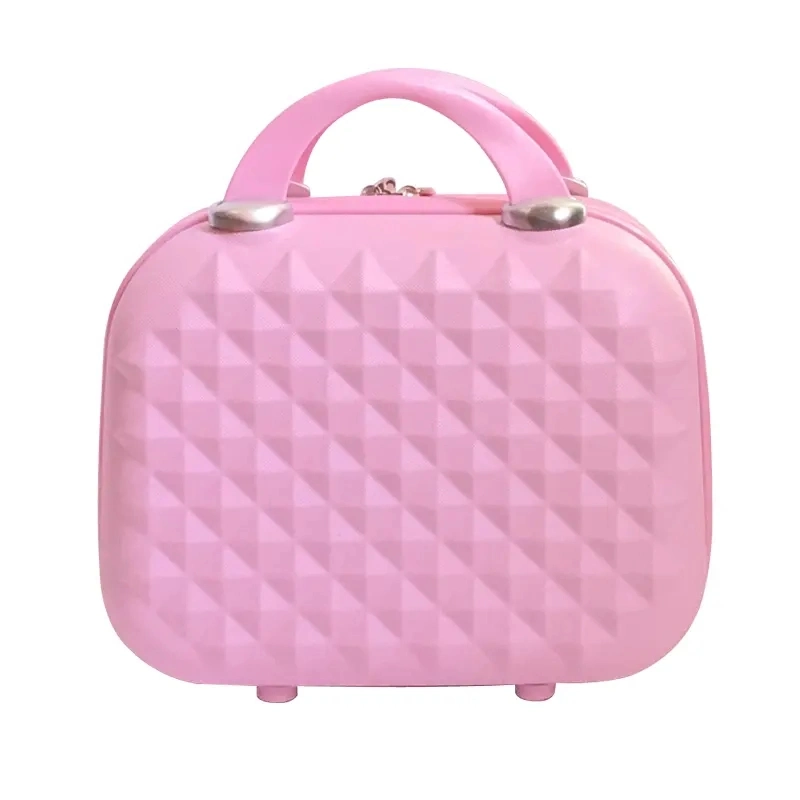 Custom Travel Makeup Wheels Professional Make up Case on Wheels Small Cosmetic Case ABS Cosmetic Bag