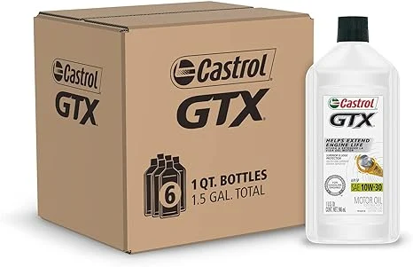 Castrol GTX 10W-40 1 Quarts حماية فائقة من الرواسب للمساعدة على إطالة عمر المحرك، يتوفر زيت المحرك بأفضل الأسعار.
