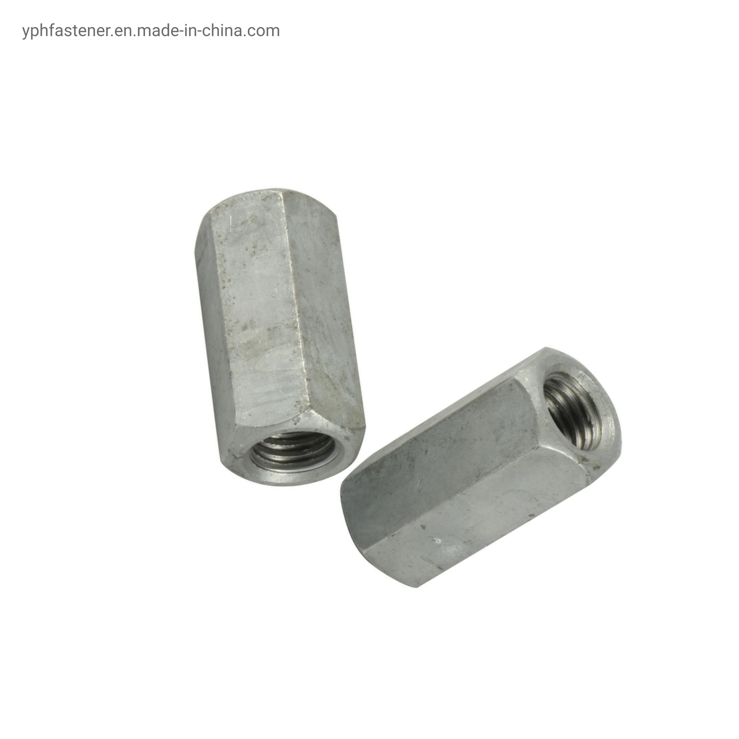 DIN6334 China Manufacture Zinc Plated Nut Hexagon Coupling Nut