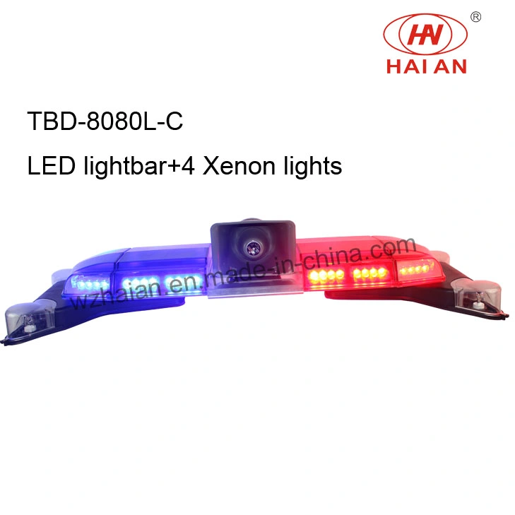 La luz de xenón con altavoces de coche de policía de la barra de luz LED