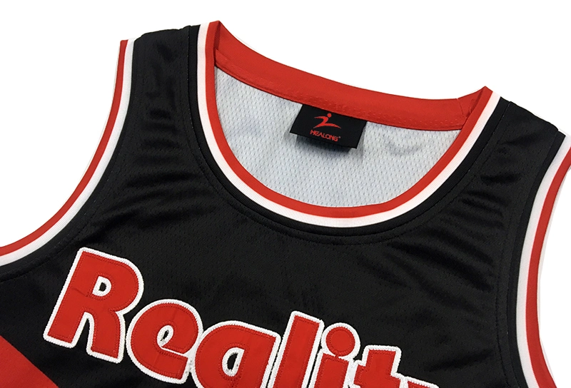 New Design Basketball Uniform Schwarz Basketball Uniform Set Jersey