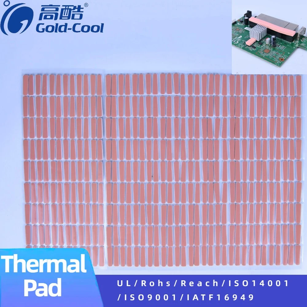 Customize Self-Adhesive Silicone Sheet CPU Cooling Chip IC Display Card Cooling Pad