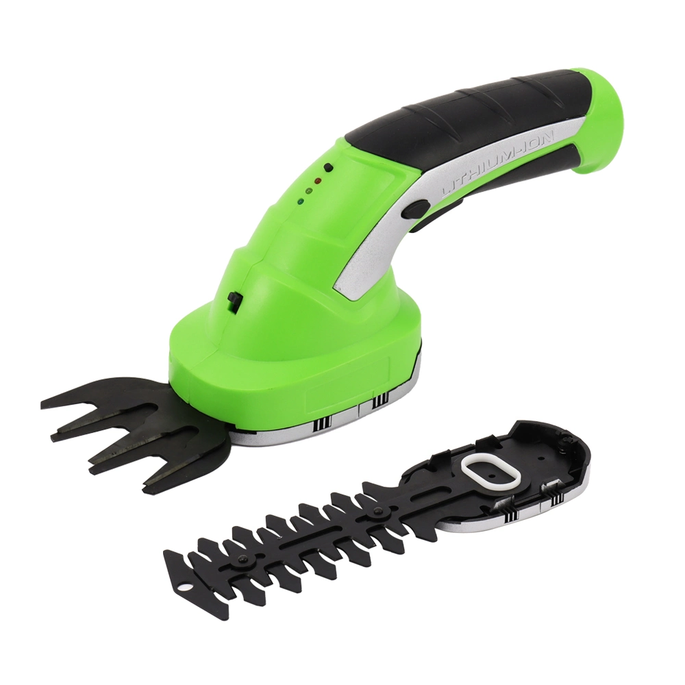 7.2V Hedge Trimmer Electric Cordless Grass Trimmer Garden Tools 2 in 1 Lithium Battery Powered
