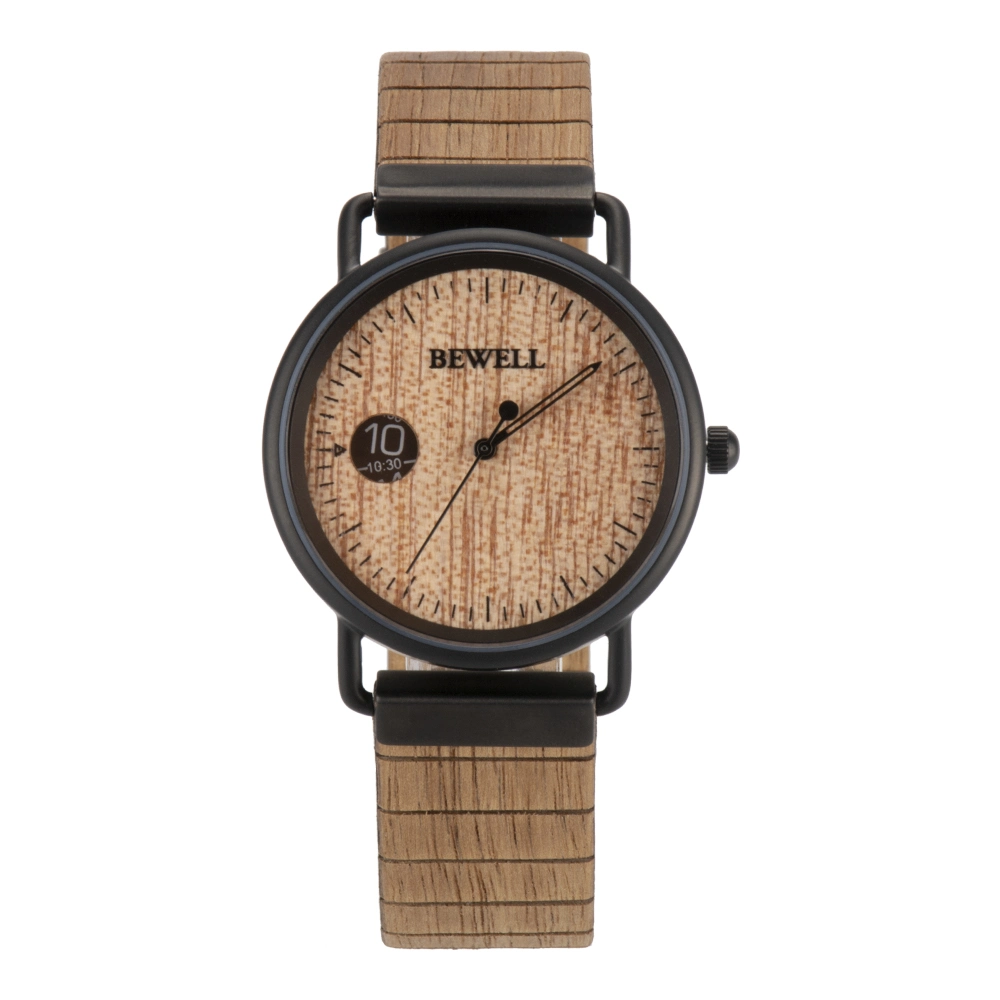 Herren Wooden Watch Herren Armbanduhren mit Miyota 1L32 Bewegung übertäfelt Metallgehäuse und Holzband kleine MOQ Custom Ihre Gshock