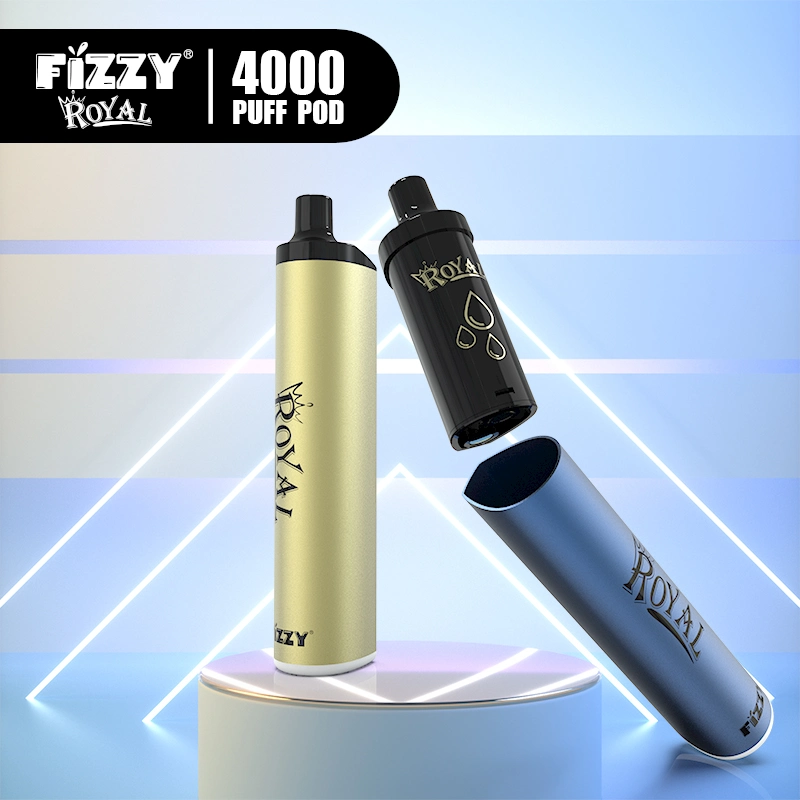 Fizzy Royal 600 mais Puffs descartáveis e cigarro Pape Shisha felpudo O Shion 4000 é um cigarro electrónico