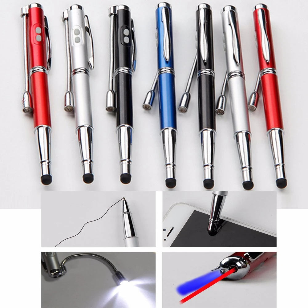 5 in 1 rotem Laser unterrichten Zeiger UVöl Pencle PDA des WEISS-LED Lichtstift des Feder-Licht-LED