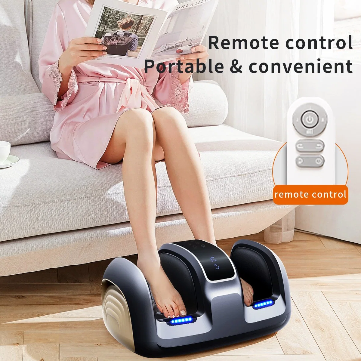 Jingtop Agent Exclusif Massageur de Pieds à Airbag de Compression Shiatsu de Luxe