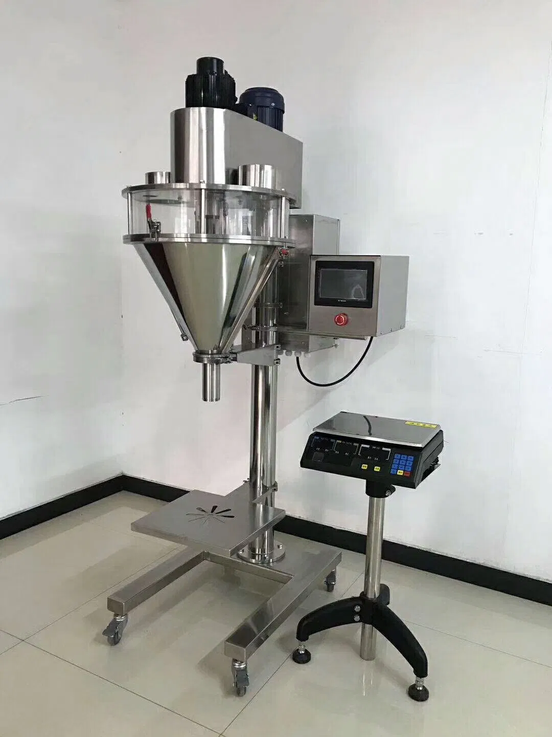 Semi Automatic Cosmetics Pharmaceutical Acrylic Powder Auger Filling Machine