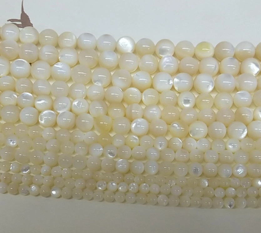 Natural White and Golden Pearl Oyster Beads for Necklace, Bracelet & Earrings DIY