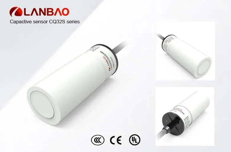 AC 5 Wires, Cq32xscf15ak-T2 Lanbao Capactive Sensor with 15mm Sensing Distance, Relay Output, off-Delay 600s, IP67, No+Nc