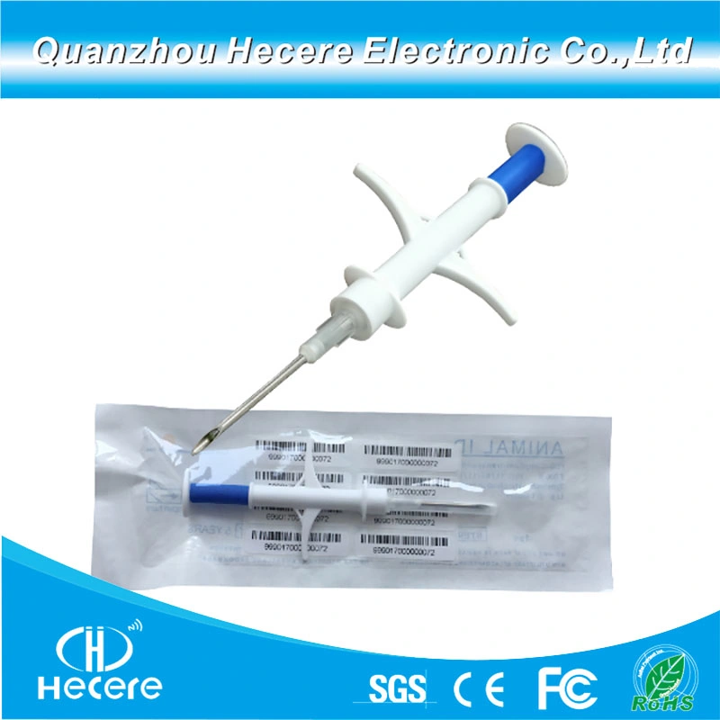 134.2kHz ISO11784/11785 Em4305 RFID Tag Animal Microchip with Syringe for Pet Tracking