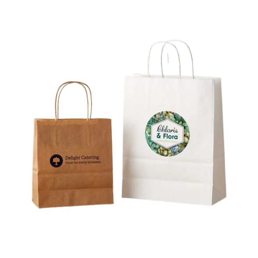 Existing Christmas Shopping Bags Paper Bags in Stock Custom Printing Packaging Bags for Promotion Packing