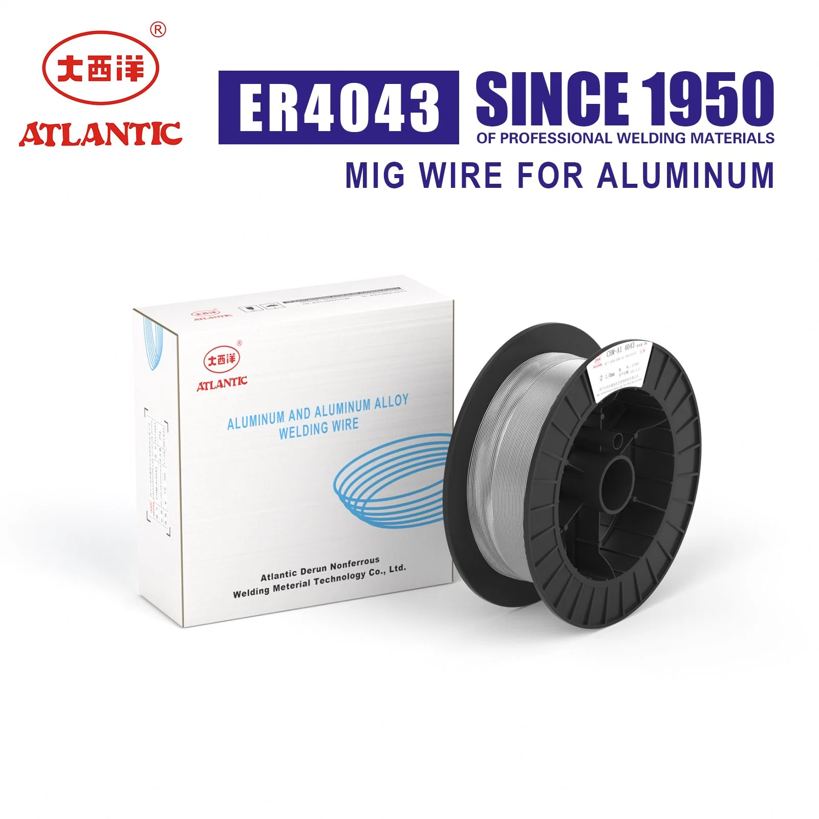 Atlantic 15kg/Spool Er4043 Non-Ferrous Welding Wire MIG Wire for Aluminum