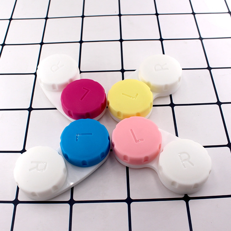 Colourful Dual Contact Lens Case Portable Contact Lens Box