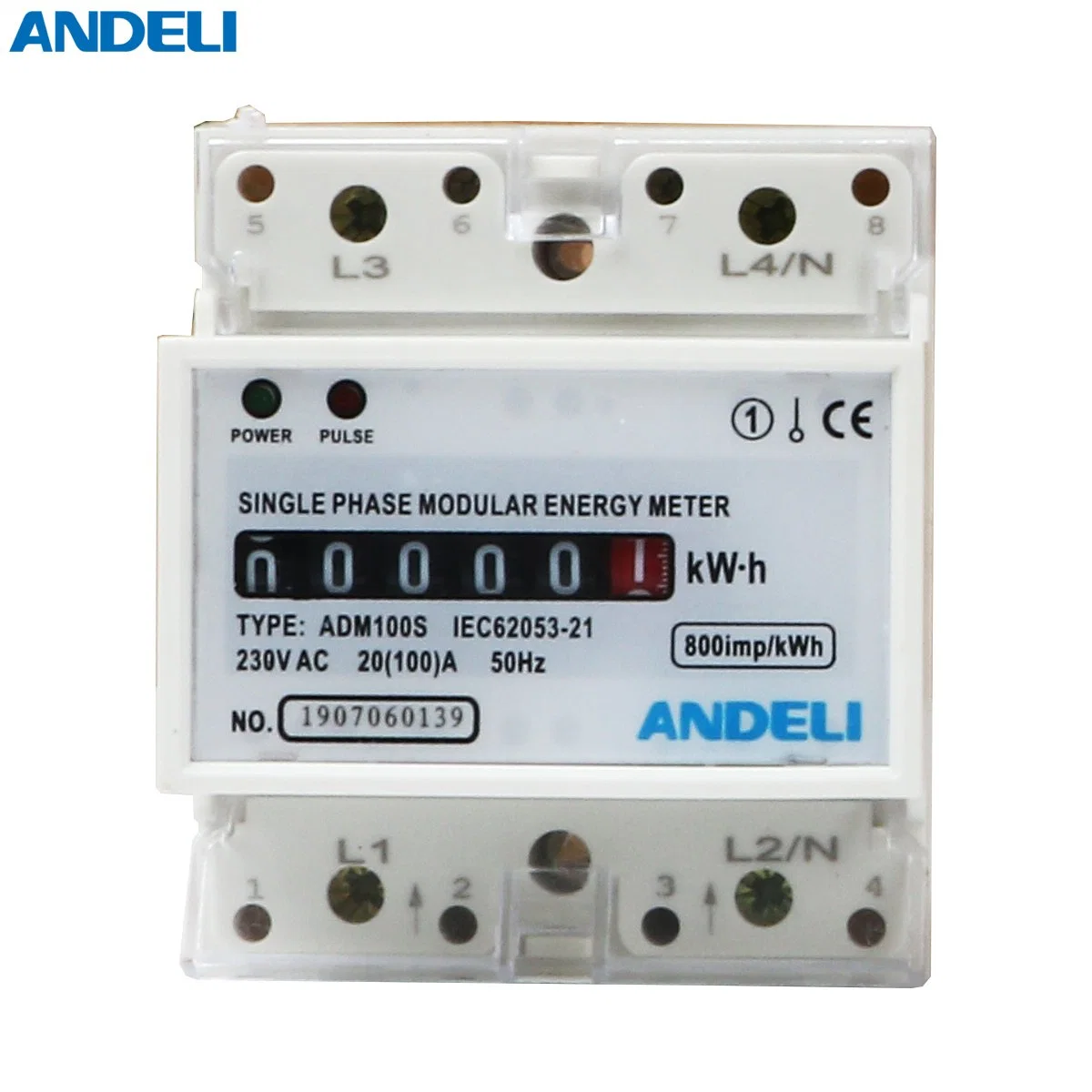 Adm100s Kwh 10-60A Andeli Energy Meter