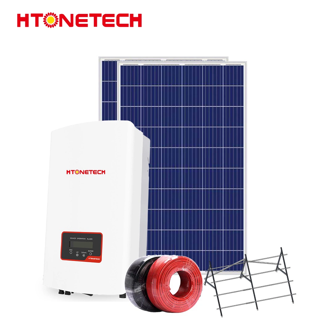 Htonetech Inversor Solar Híbrido 6Kw 48V Energía Solar de CA de fase dividida Panel Power Bank 24000 mAh China Fabricantes 30kW 40kW 5kw Kit de sistema de energía solar en red