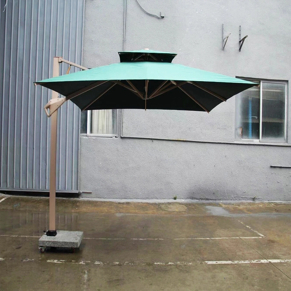 Mingsu Sells Traditional Outdoor Double Top Aluminum Garden Parasol