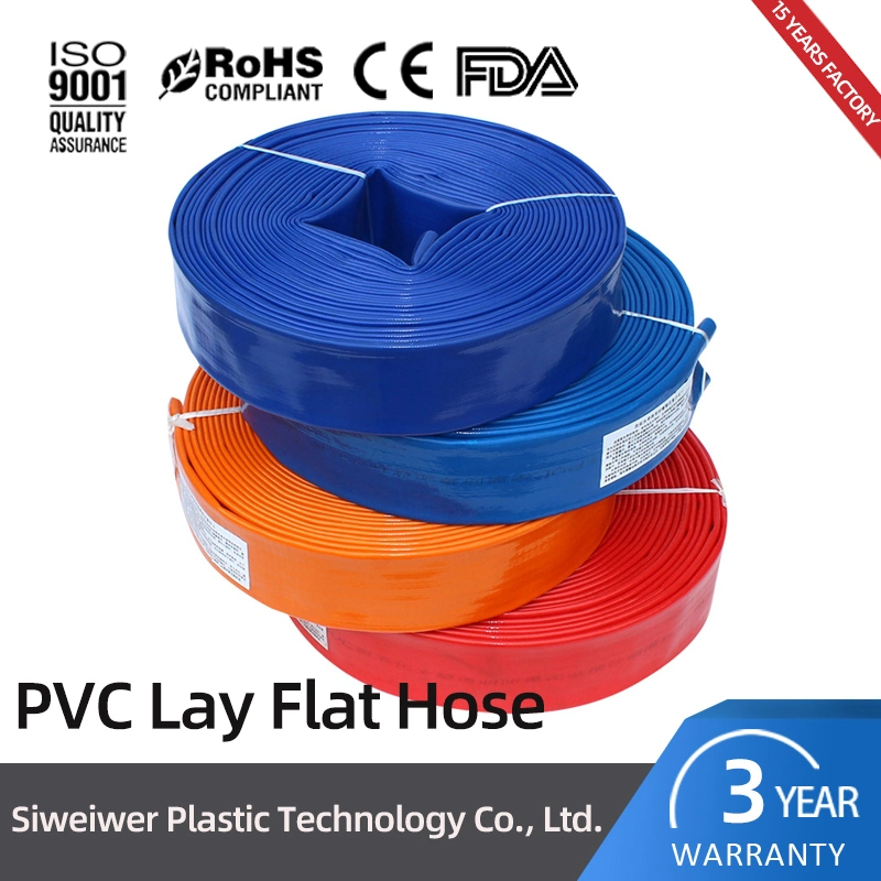 Hochdruck-Landwirtschaftliche Bewässerung Rohr flexible PVC Lay Flachwasser Schlauch