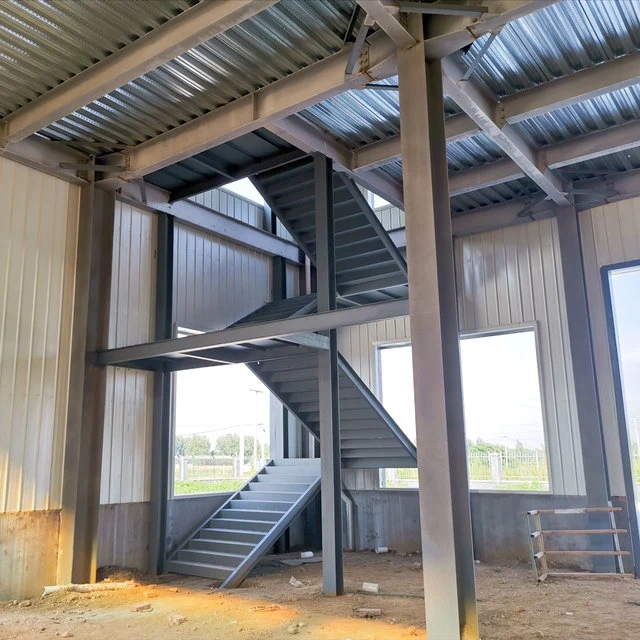 Estructura de acero de alta resistencia en forma de H proyecto de construcción prefabricado para Taller de almacén industrial