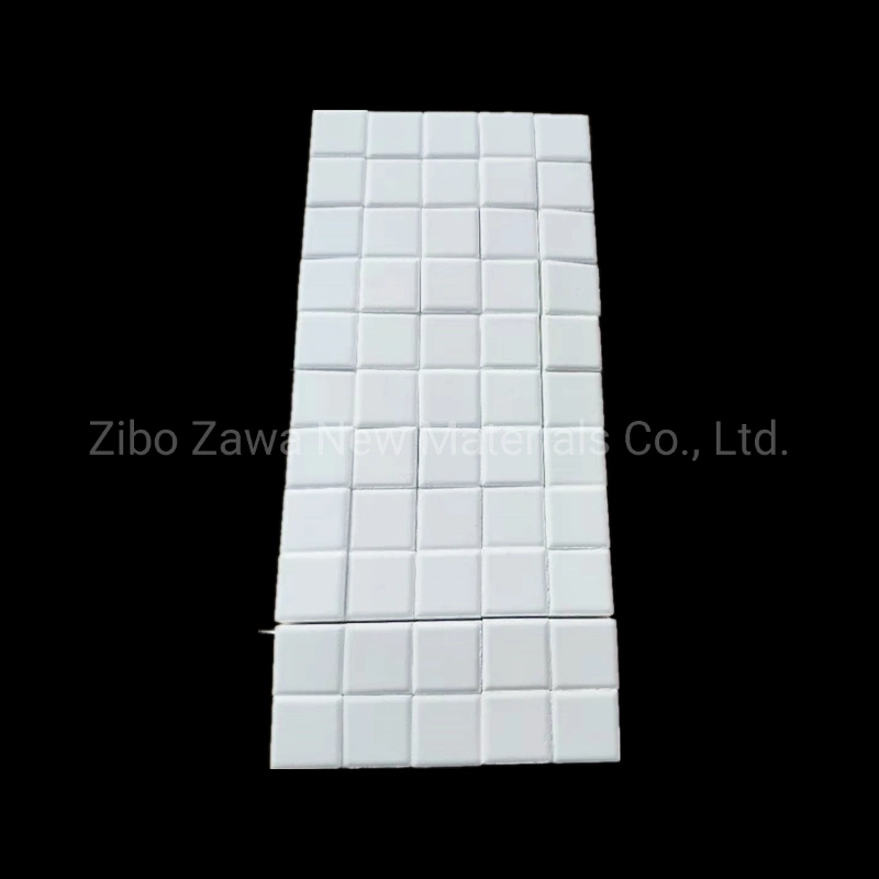 تم تخصيص القطع المصممة لمقاومة التآكل العالي بنسبة 92%، و95% من قطع Alumina Mosaic Tiles للاستخدام الصناعي
