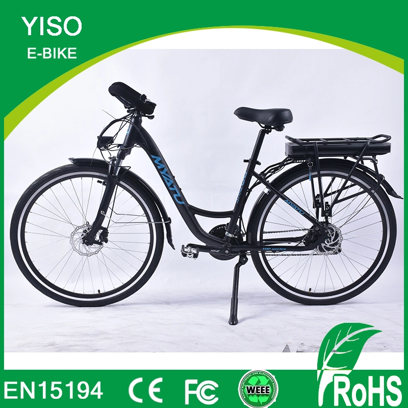 New Arrival 26inch 36V 350W 500W Electric City Ebike Bicycle with Luggage Carrier