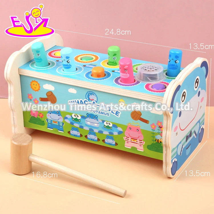 Hot Sale Wooden Instrument Beat Toys with Music W11g076b