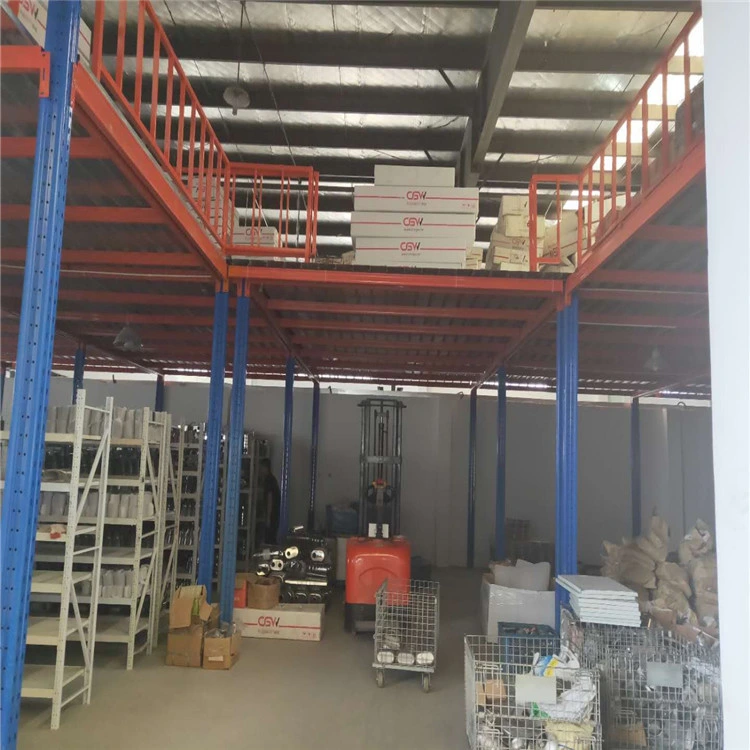 Industrial Prefabricated Metal Medium Duty Warehouse Racking Multi-Level Mezzanine Floor