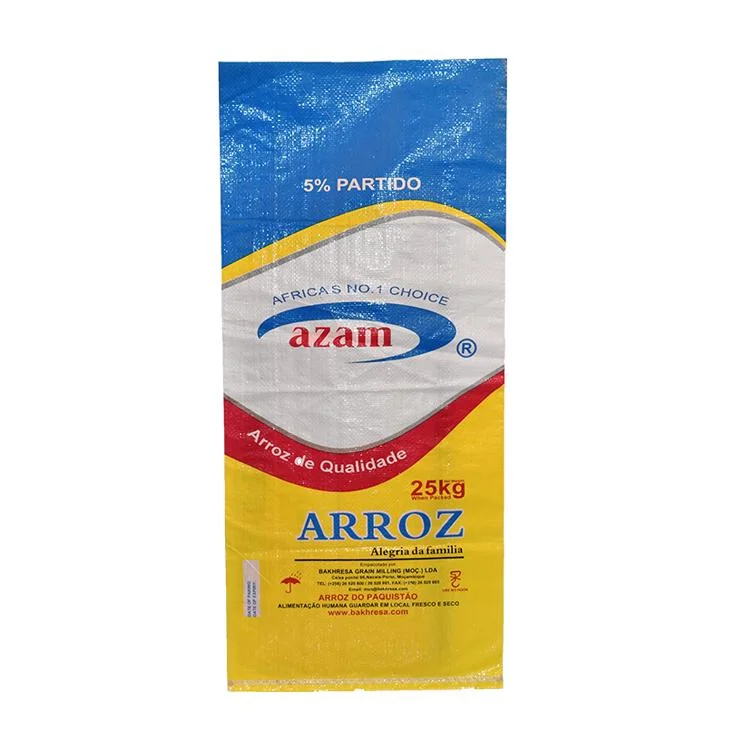 Nourriture pour oiseaux de la volaille de couleur en plastique PP 20kg 25kg sac d'emballage PP PP tissés sac de riz