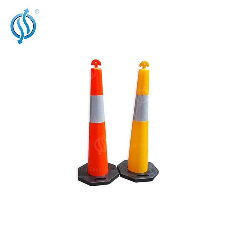 T Top PE Bollard with Reflective Strip for Roadway Safety