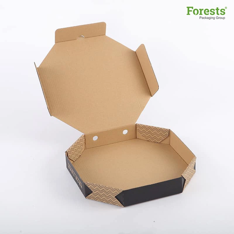 China Wholesale Kraft Paper Pizza Box Cartons Cheap Recycle Corrugated Paper Pizza Box