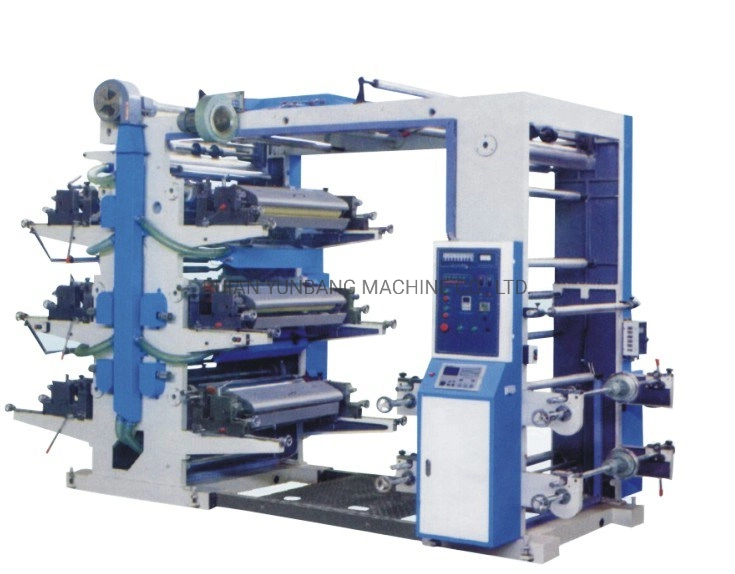 High Speed Two Four Six Color Flexo Printing Machine